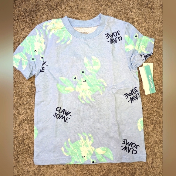 2/$20. 🦀 BNWT. Rococo boys t-shirt. Claw-some crabs. 3-4yrs. - Picture 1 of 3